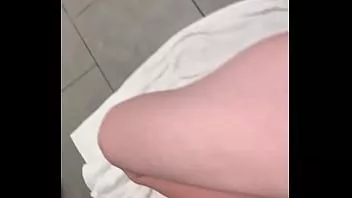 Play Young 6.5 inch dick jerks off in bathroom