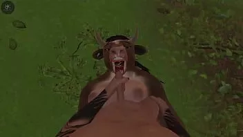 play (pov) horny cow is looking for a good fuck - wild life